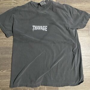 Comfort Colors Gray Short Sleeve Tee with THAVAGE Print